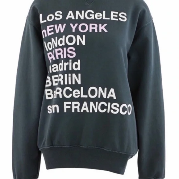 Anine Bing City Love Sweatshirt - Picture 2 of 8